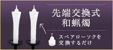 先端交換式和蝋燭
